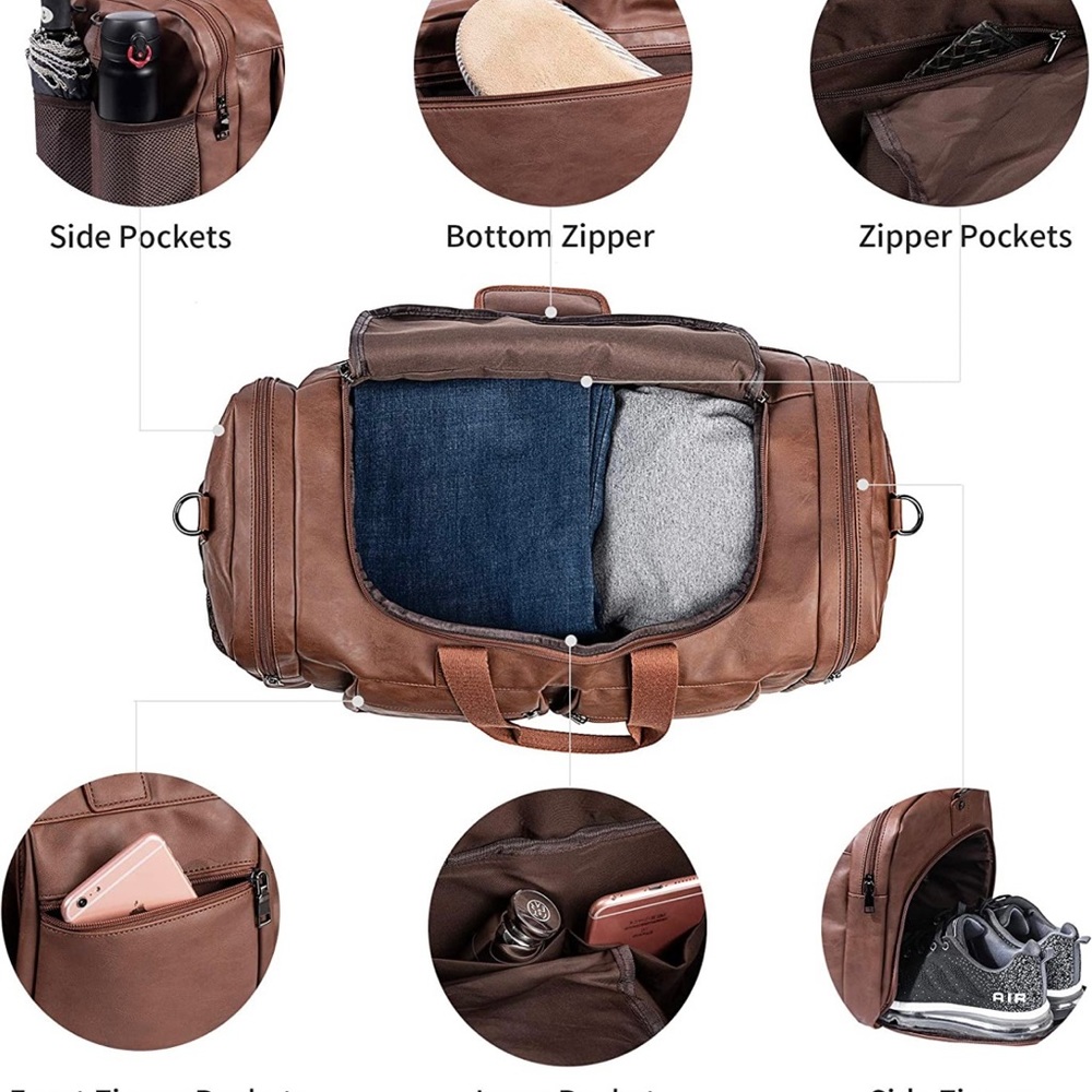 Weekender Bag with Shoe Compartment - Picture 5 of 7
